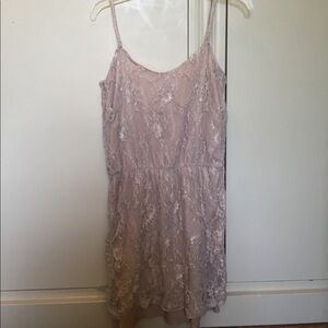 Velvet Torch Nude Lace Dress